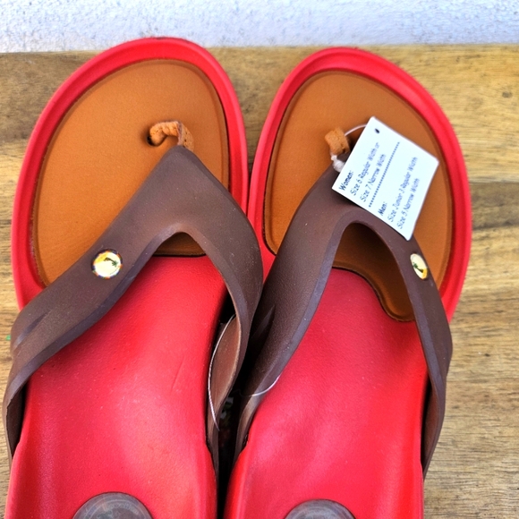 Hawaiian Jellys Ultra Comfort Kona Coffe Unisex Sandals Women's Size 7 - Picture 7 of 13